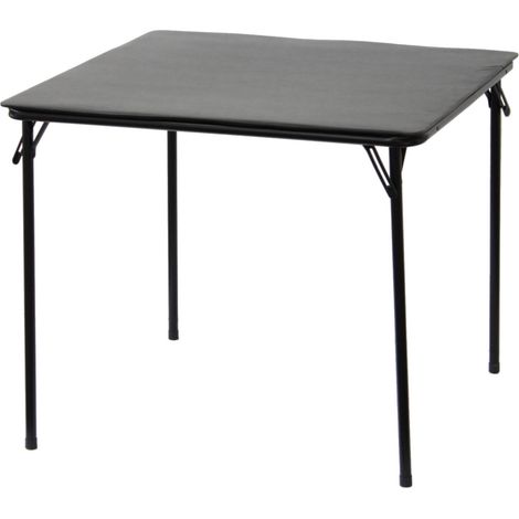 Oypla Square Folding Standard Bridge Card Game Black Table (1/5)