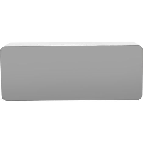 Miroir cosmétique numérique multifonction LED avec réveil et forme rectangulaire (1/5)