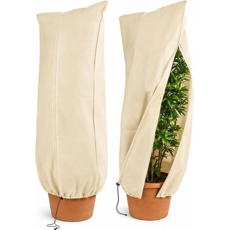 Voile Hivernage Plante Exterieur,avec Zipper et Cordon de Serrage (1/5)