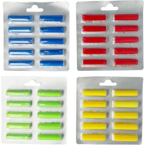 100x Bâtonnets parfumés pour aspirateur par ex. compatible avec AEG, Miele, Vorwerk, Bosch - Désodorisant forêt, rose, océan/marin, citron (1/5)