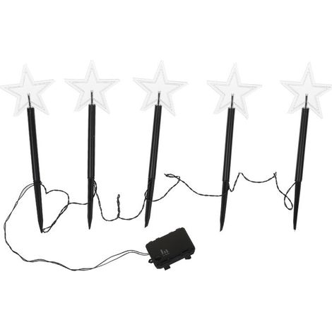 SWANEW 5x Stelle illuminate, luci a stringa per esterni, luci a stringa decorative, decorazioni natalizie, luce colorata (1/5)