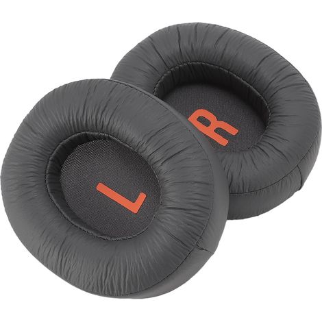 Coussinets d'oreille de rechange pour casque audio enfant JR460NC : mousse à mémoire de forme, cuir PU, gris (1/5)