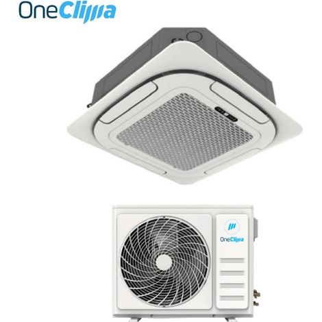 OneClima Klimaanlage Inverter Kassette 4‑Wege 12.000 BTU AIR‑12 CST‑M R32 – Wi‑Fi optional – Gitter inklusive – Fernbedienung im Lieferumfang