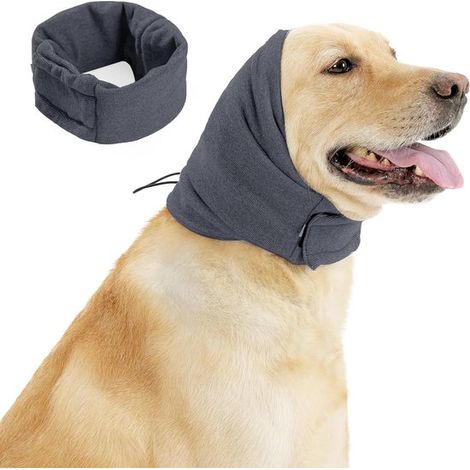 Protezione per le orecchie dei cani, protezione acustica antirumore per cani, cuffie in poliestere, protezione dell'udito per animali domestici, collare protettivo per animali domestici per proteggere (1/5)
