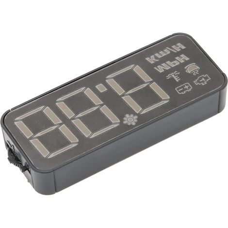Compteur de Vitesse GPS avec Affichage Tête Haute, H90S OBD II, Prise en Charge de L'ordinateur de, Température de L'eau, Tension, Moteur, avec Technologie de Réflexion 3D (1/4)