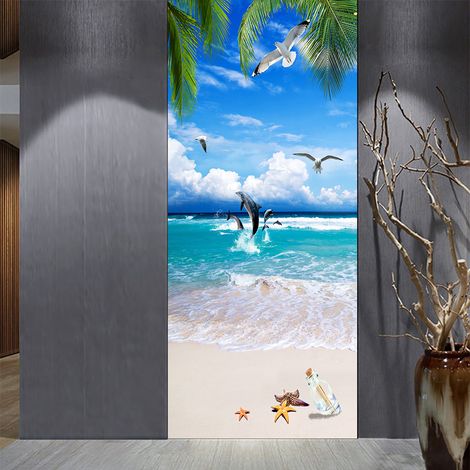 (38,5 x 200 cm x 2 Stück) 3D-Effekt-Türaufkleber 42