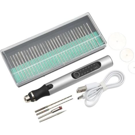 Portable cordless engraving pen - 3 speeds - drilling, cutting, grinding, lettering, metal engraving (1/4)