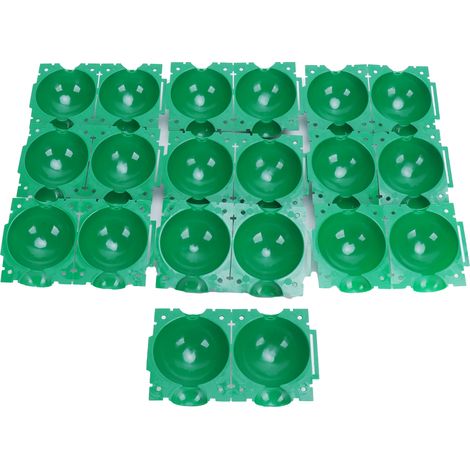 Wiederverwendbare Pflanzenvermehrungskugel, Hochdruck-Veredelungsbox, grün, Größe S, Packung mit 10 Stück. (1/5)