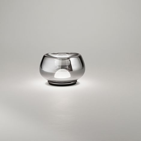 Lumetto Moderno Kave Metallo Vetro Specchiato Led 12W 3000K Dimmerabile Ip20 (1/2)