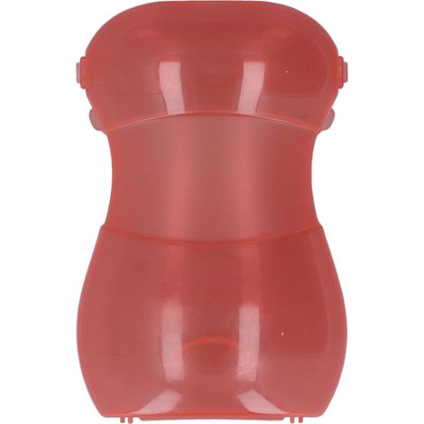 Porte-sachet alimentaire anti-fuite pour bébé - Aide à l'alimentation autonome, prévient les dégâts - Rouge (1/5)