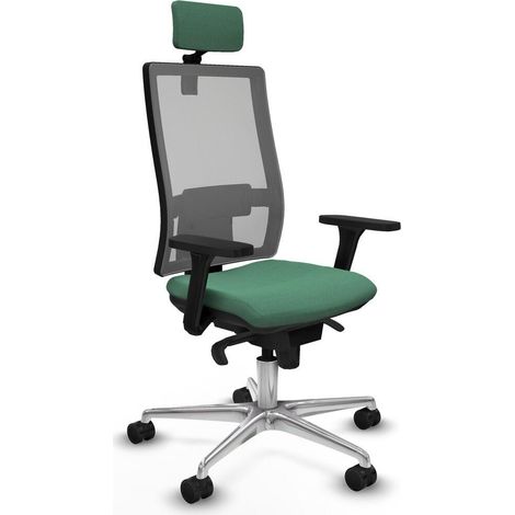 Piqueras y Crespo 3D086N2 Chaise Bureau Vert Émeraude (1/3)