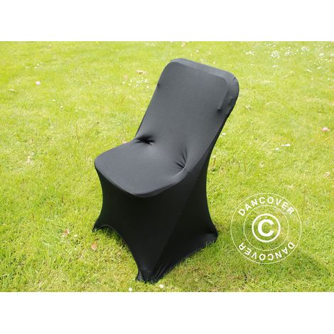 Cubierta flexible para silla 44x44x80cm, Negro (1 piezas) - Dancover (1/2)