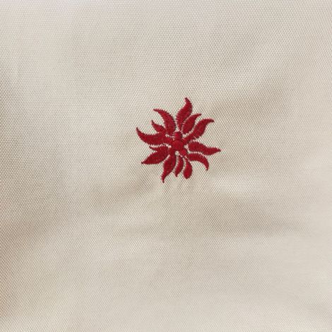 Rideau à œillets Edelweiss Brodée – Aspect Lin – Polyester – Ambiance Montagne - 140 x 240 - 140x240cm - Lin (1/2)