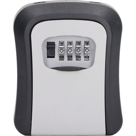 Coffre-fort à clé 5 pouces à combinaison 4 chiffres, code réinitialisable, pour un rangement sécurisé