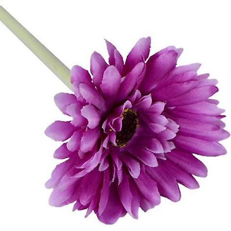 1 branche de chrysanthème artificiel, magnifique et réaliste, pour la décoration de votre jardin.violet clair (1/5)