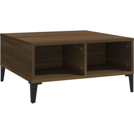 Maison Exclusive - Couchtisch Braun Eichen-Optik 60x60x30 cm Holz