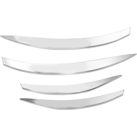 Garniture de calandre latérale de pare-chocs avant, 4 pièces, apparence améliorée de remplacement pour Benz classe CLA C118 X118 AMG-Line 2023 argent. (1/5)