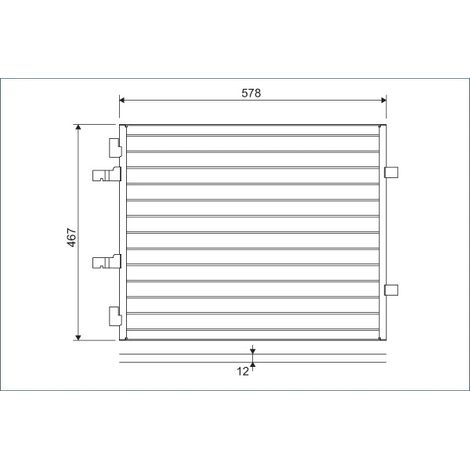 Condenseur, climatisation Valeo 814172 OPEL 4419021 8200411148 8200465490
