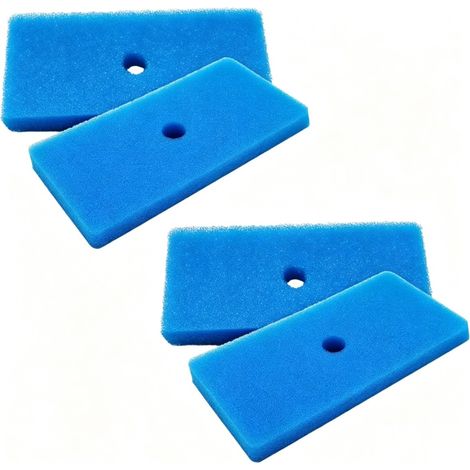 Lot de 4 tampons filtrants pour étang - mousse PU à filtration grossière et fine, compatible avec pompes filtrantes courantes pour étangs, aquariums et fontaines (1/4)