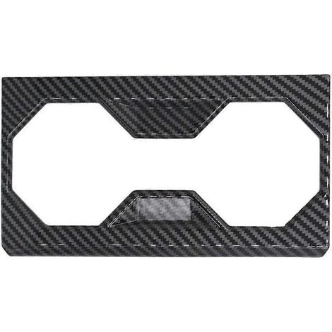 Abdeckung für den Getränkehalter der Mittelkonsole in glänzender Carbonfaseroptik