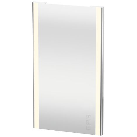 Espejo Duravit XSquare con iluminación LED, 450x800x33mm, cromo (1/5)