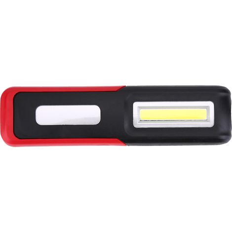 Tragbare, per USB wiederaufladbare COB-LED-Arbeitsleuchte mit Magnethaken (rot) (1/5)