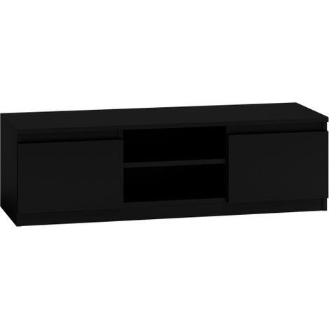 TIVOLI - Mueble de televisión moderno - 40x120x36 - 2 cajones + 2 puertas - almacenamiento moderno para equipos de TV/audio/video (1/2)