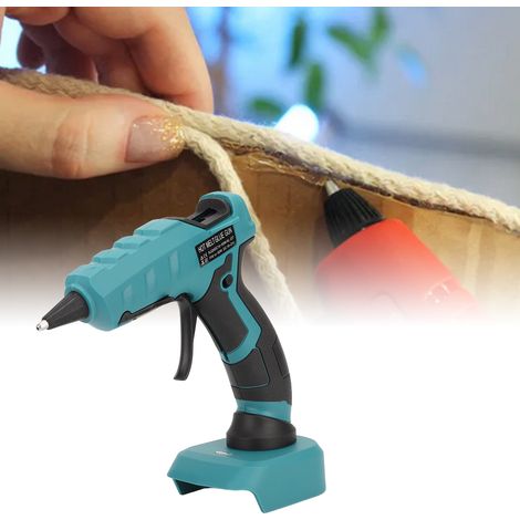 Pistolet à colle sans fil, pistolet à colle électrique portatif, kit pour batteries Makita 18V BL1850 avec 30 bâtons de colle de 7 mm pour loisirs créatifs (1/5)