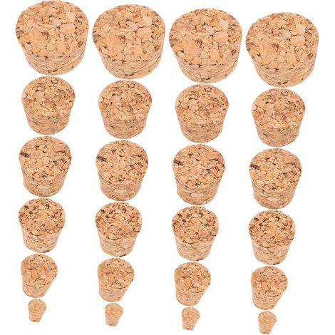 Lot de 72 bouchons liège, réutilisables, fermeture étanche (1/5)