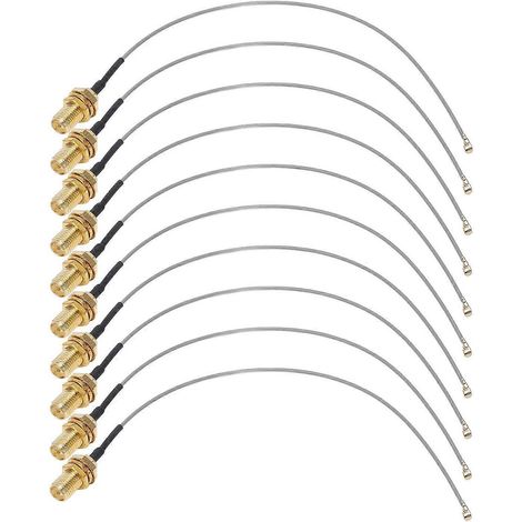 10 câbles adaptateurs coaxiaux IPEX vers SMA, câble d'extension de signal RF 50 ohms