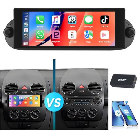 Pour VW New Beetle 2001-2010 Android 14 Autoradio Carplay GPS RDS WiFi 4+64G DAB