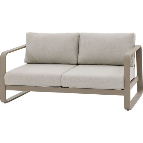 Hesperide – Canapé de jardin 2 places en aluminium et oléfine – Dimensions 90x78x154cm – Conception ergonomique pour confort optimal