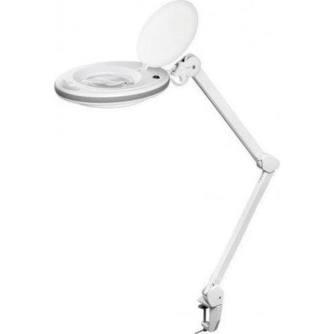 Goobay Lampada con lente LED bianca con supporto a morsetto