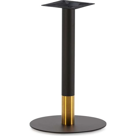 Pied de Table 45 x 45 x 72 cm Acier - Noir, Doré (1/3)