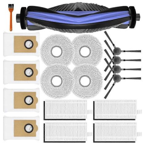 NALOOKAMIC Pièces de rechange et accessoires pour aspirateur robot Lefant M3 : brosse latérale rotative, sacs à poussière, filtre HEPA et lingettes de nettoyage. (1/4)