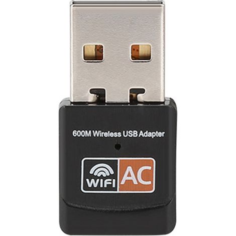 Carte WiFi USB 802.11AC 600M Dual Band avec Antenne PCB Intégrée (1/5)