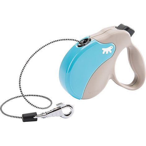 Ferplast AMIGO CORD Guinzaglio allungabile con cordino. 4 misure e vasta scelta di colori.. Variante MINI - Misure: 12 x 3 x h 10 cm - Azzurro