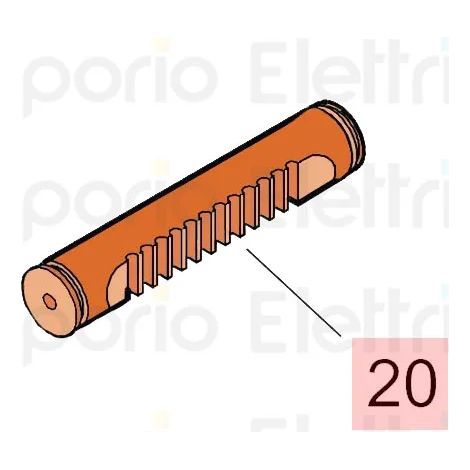 FAAC 7193205 Rack pour Jack 760 L.178 140° Remplacement (1/4)
