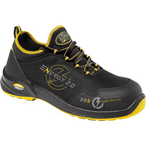 SCARPA BASSA TESSUTO NERO/GIALLO S3S FO SR - TAGLIA: 41 - COLORE: NERO GIALLO
