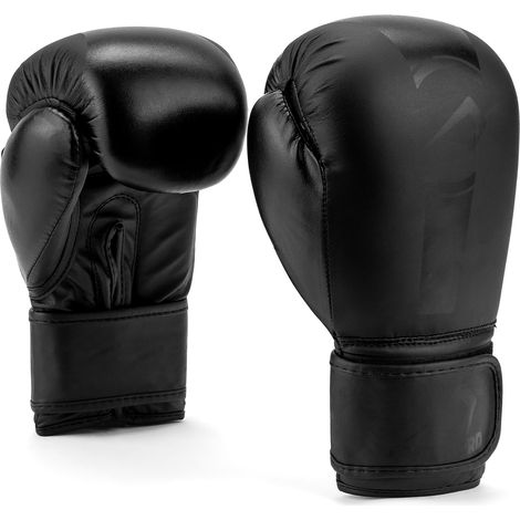 Guantes de boxeo Overlord Boxer negros de 10 oz. (1/4)
