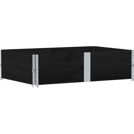 Maison Exclusive - Pflanzkasten Schwarz 150x100 cm Massivholz Kie