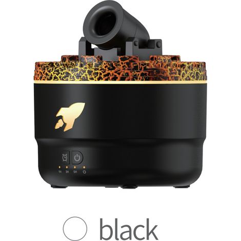 Humidificateur d'arômes Cannon noir 280 ml, 2 niveaux de brumisation, arrêt automatique LED pour l'intérieur (1/5)