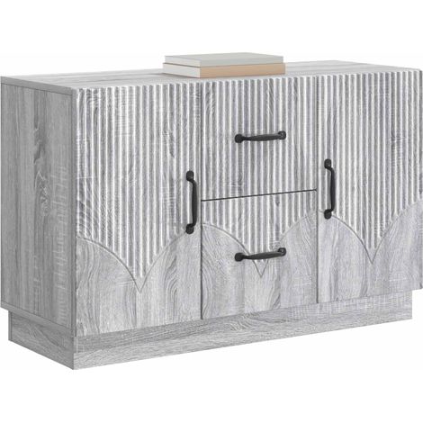 Buffet Sonoma gris 89 x 34,5 x 57 cm Bois d'ingénierie vidaXL (1/4)