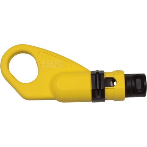 Klein Tools Dénude-câble coaxial 2 étapes RG59 RG6 RG6Q radial 11,7 cm 2 pièces (1/5)