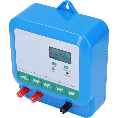 Kit de clôture électrique solaire alimenté par batterie, portée de 3 à 40 km, pour empêcher l'intrusion d'animaux sauvages (CN 180-240 V). (1/5)
