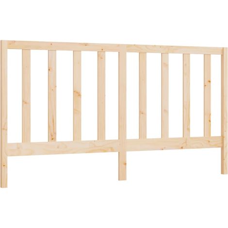 Cabecero complemento de dormitorio mueble 206 x 4 x 100 cm madera maciza de pino TDL0206084 (1/4)