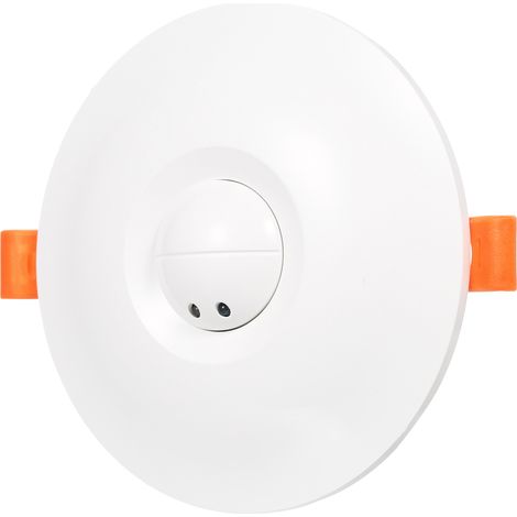 360°-Deckenbewegungsmelder, AC/DC 24–220 V, 5,8 GHz Mikrowellensensor, 6 m Reichweite, für LED-Beleuchtung in Flur, Garage (1/5)