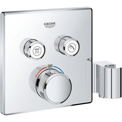 Grohe Grohtherm SmartControl - Miscelatore termostatico a due vie ad incasso per vasca da bagno, con supporto doccia, cromato 29125000 (1/5)