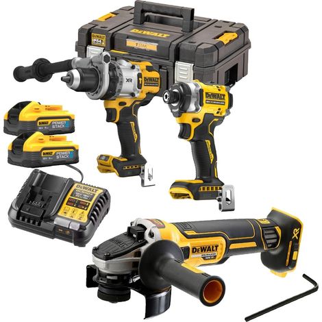 Dewalt DCK2200H2T 18V XR Brushless Power Tool Kit 2x 5.0Ah Powerstack + Grinder (1/5)