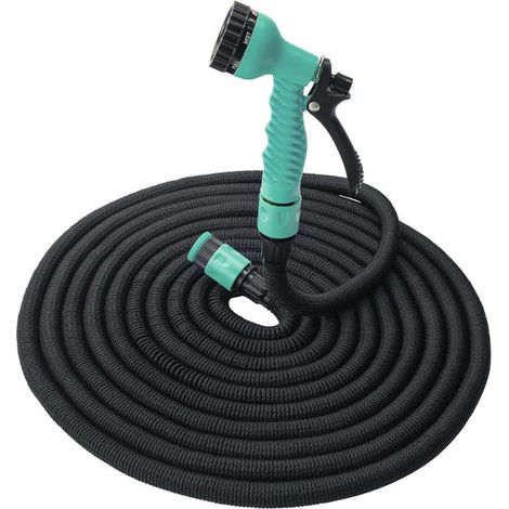Ausziehbarer Gartenschlauch - Suan - Komplettset mit Zubehör - Länge: 7,5 bis 22,5 Meter (1/3)